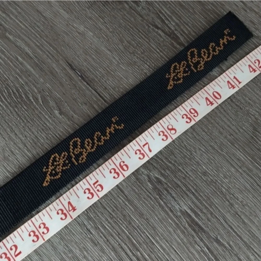 LL Bean Black Nylon Belt 43
